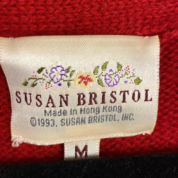 Vintage 1993 Susan Scottie Dog Shetland Wool Argyle Sweater Vest - Picture 5 of 10